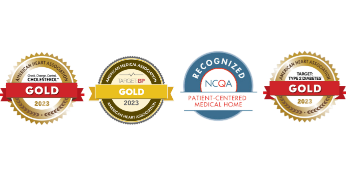 AHA AMA & NCQA 2023 badges