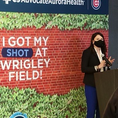 Gallagher Way at Wrigley Field, Chicago State University vaccination sites open Monday